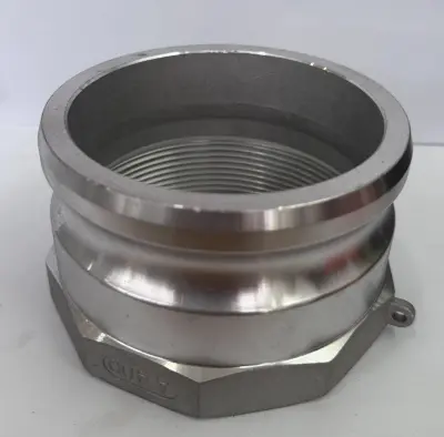 COUPLING MACHO 4 R/I ALUM."