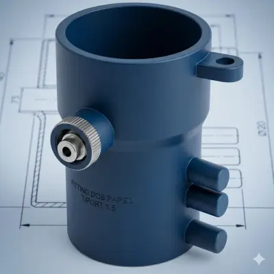 FITTING DOB PARED T/PORT 1.5