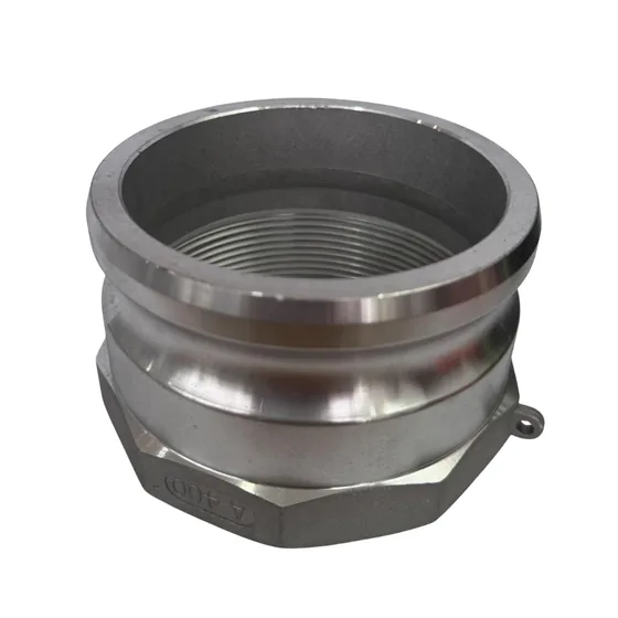COUPLING MACHO 4 R/I ALUM."